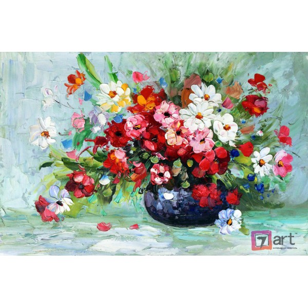Картины цветы, цветы маслом, ART: fos_0035