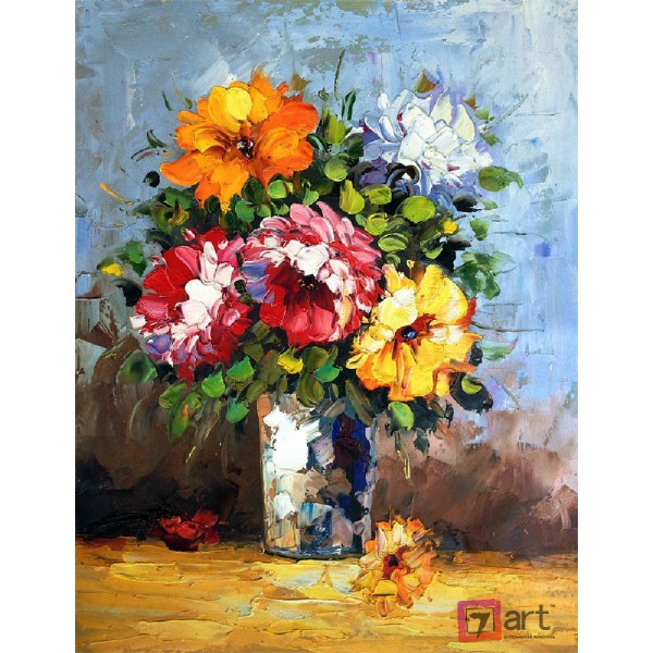 Картины цветы, цветы маслом, ART: fos_0037